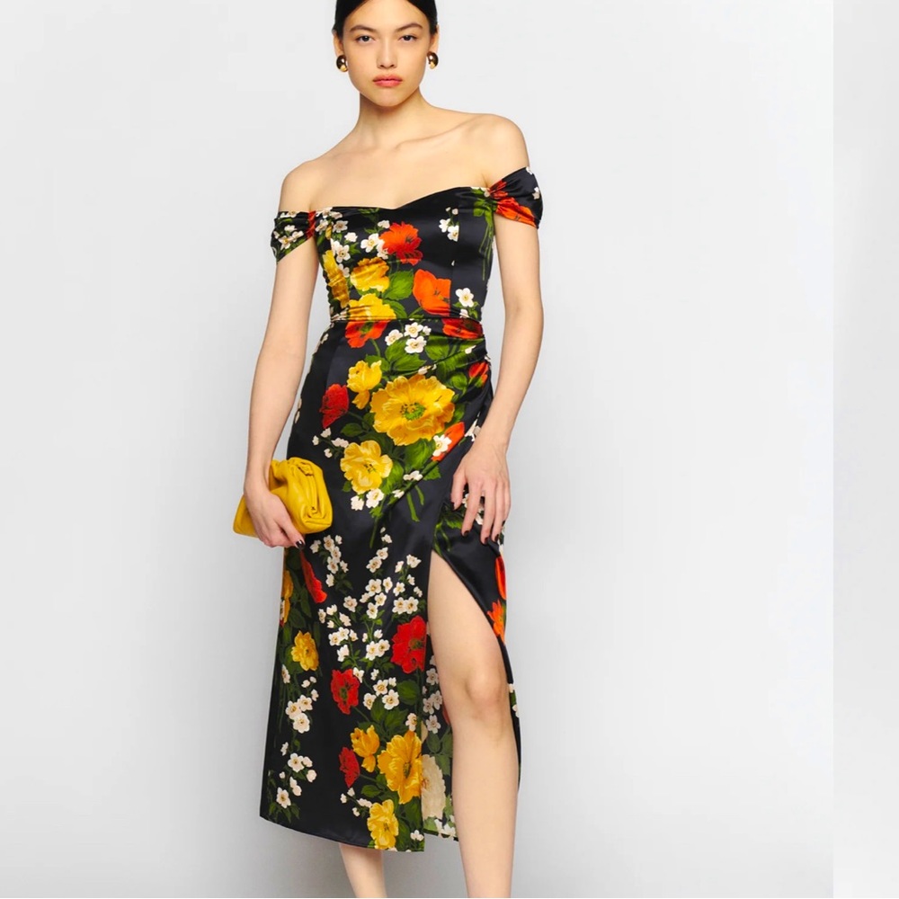 Reformation Genesis Silk Dress - Luisa - Sz 2